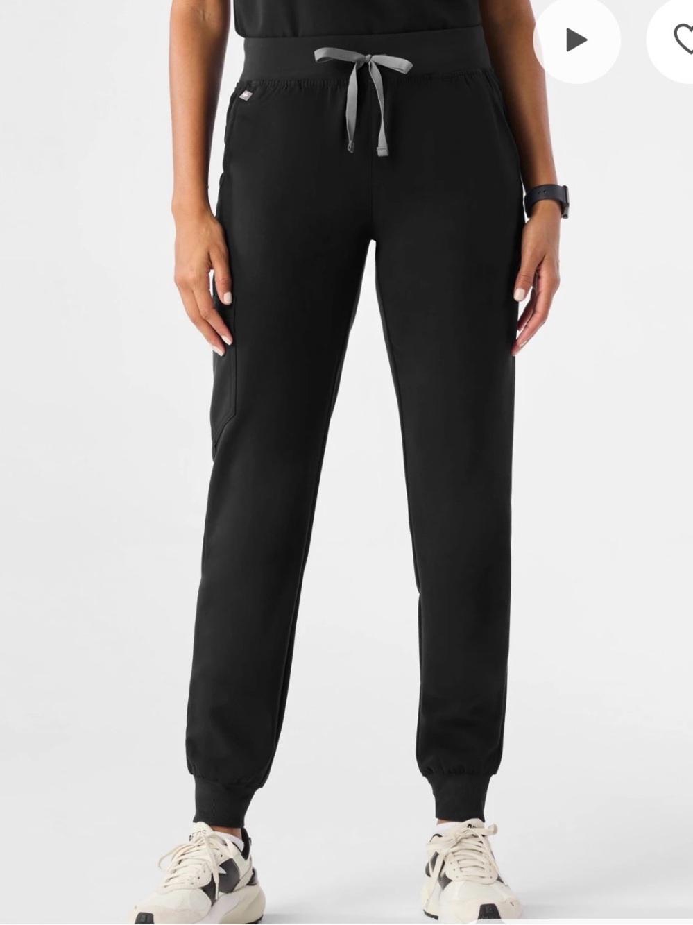 Woman’s Figs Zamora Jogger scrubs black - XS Petite